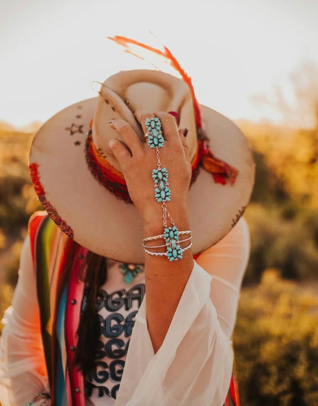 Western Princess Cuff and Ring set