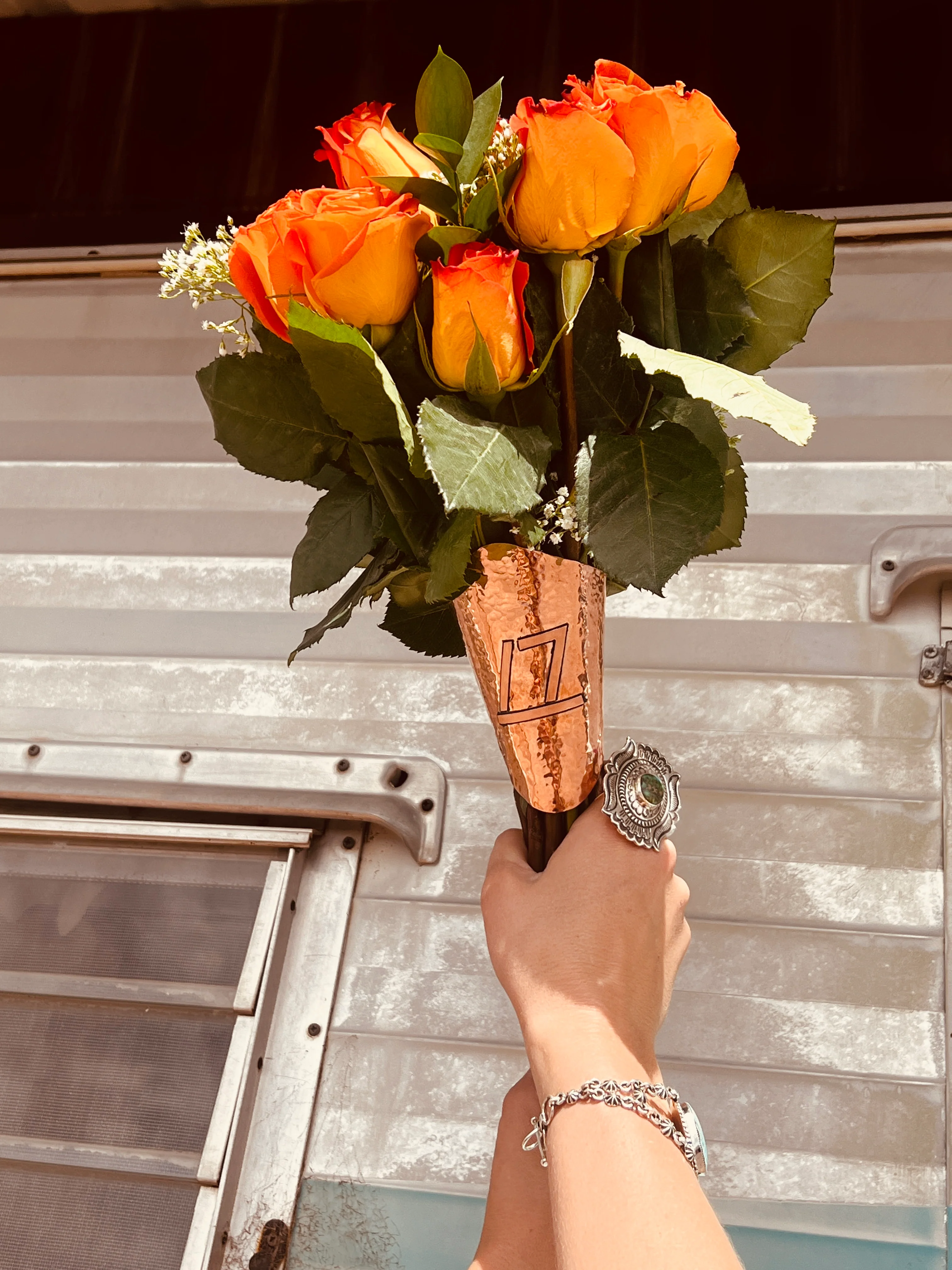 Western Wedding! Copper Boutique Holder