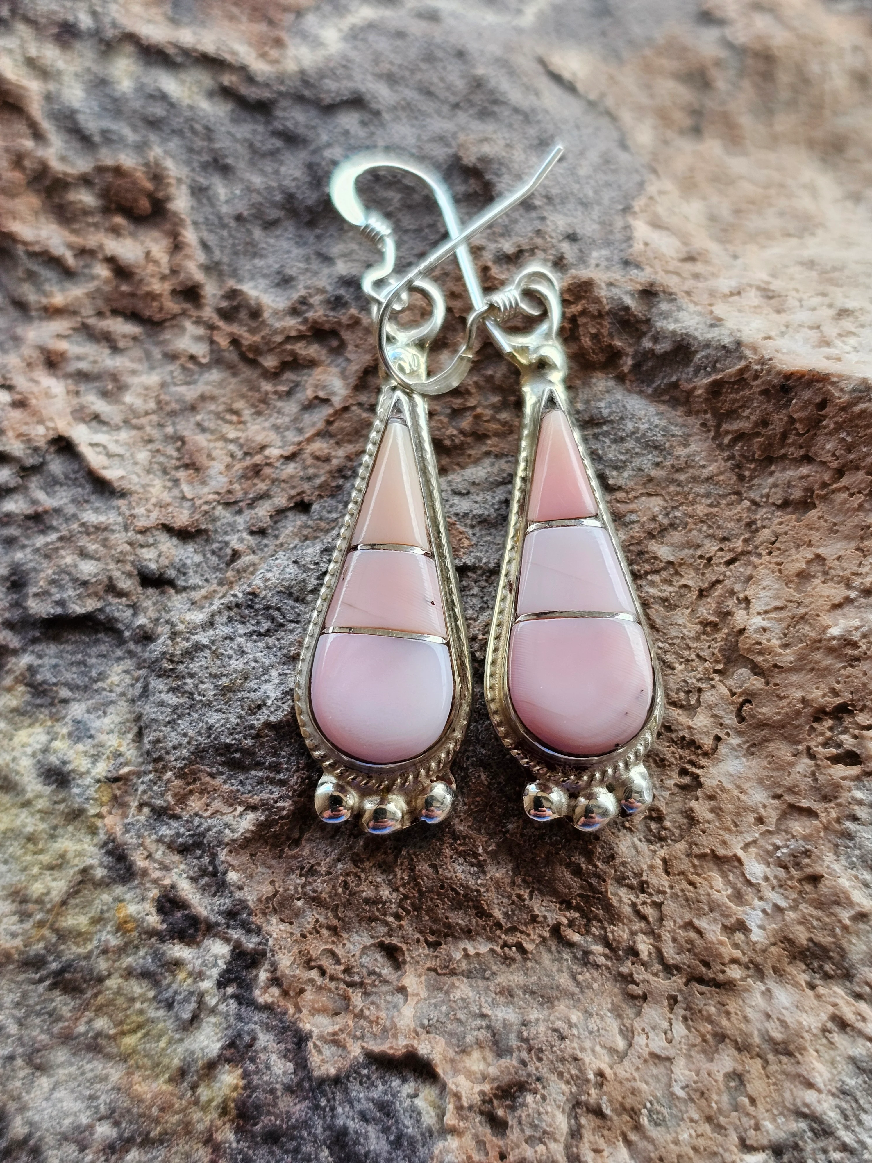 Whispers of Luck Pink Conch Earring - Image 3