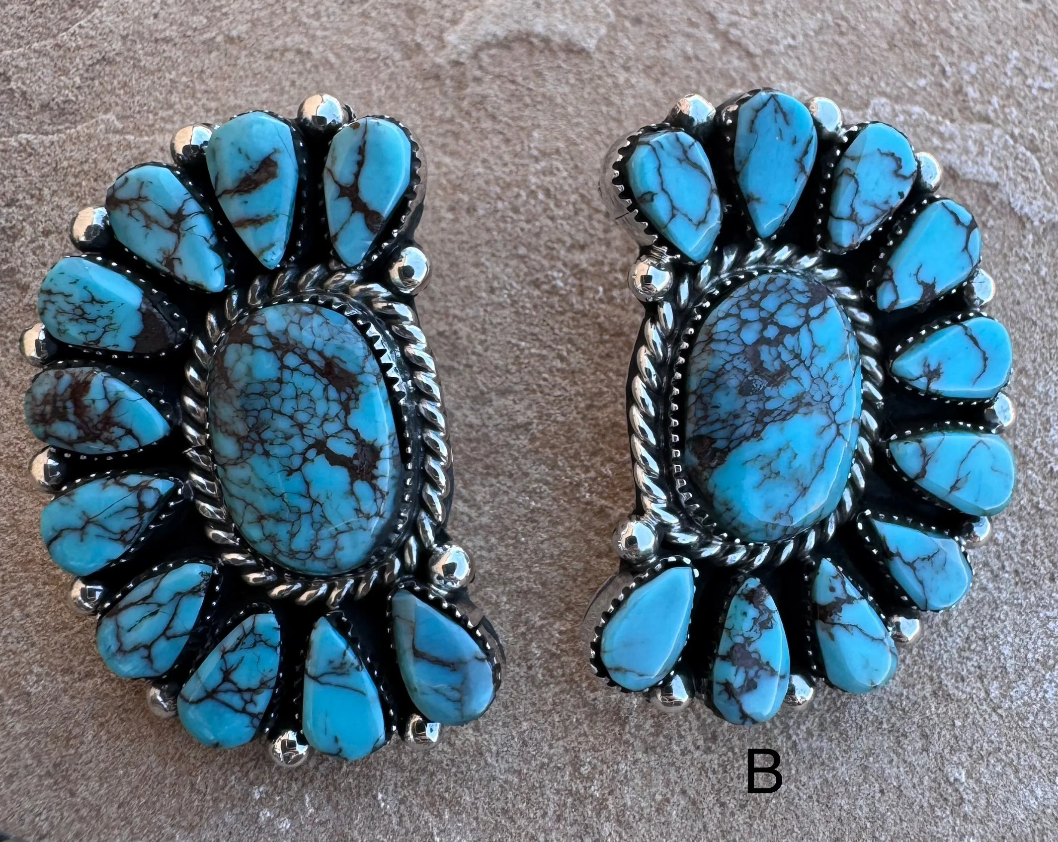 White Buffalo Cluster Earrings - Image 5