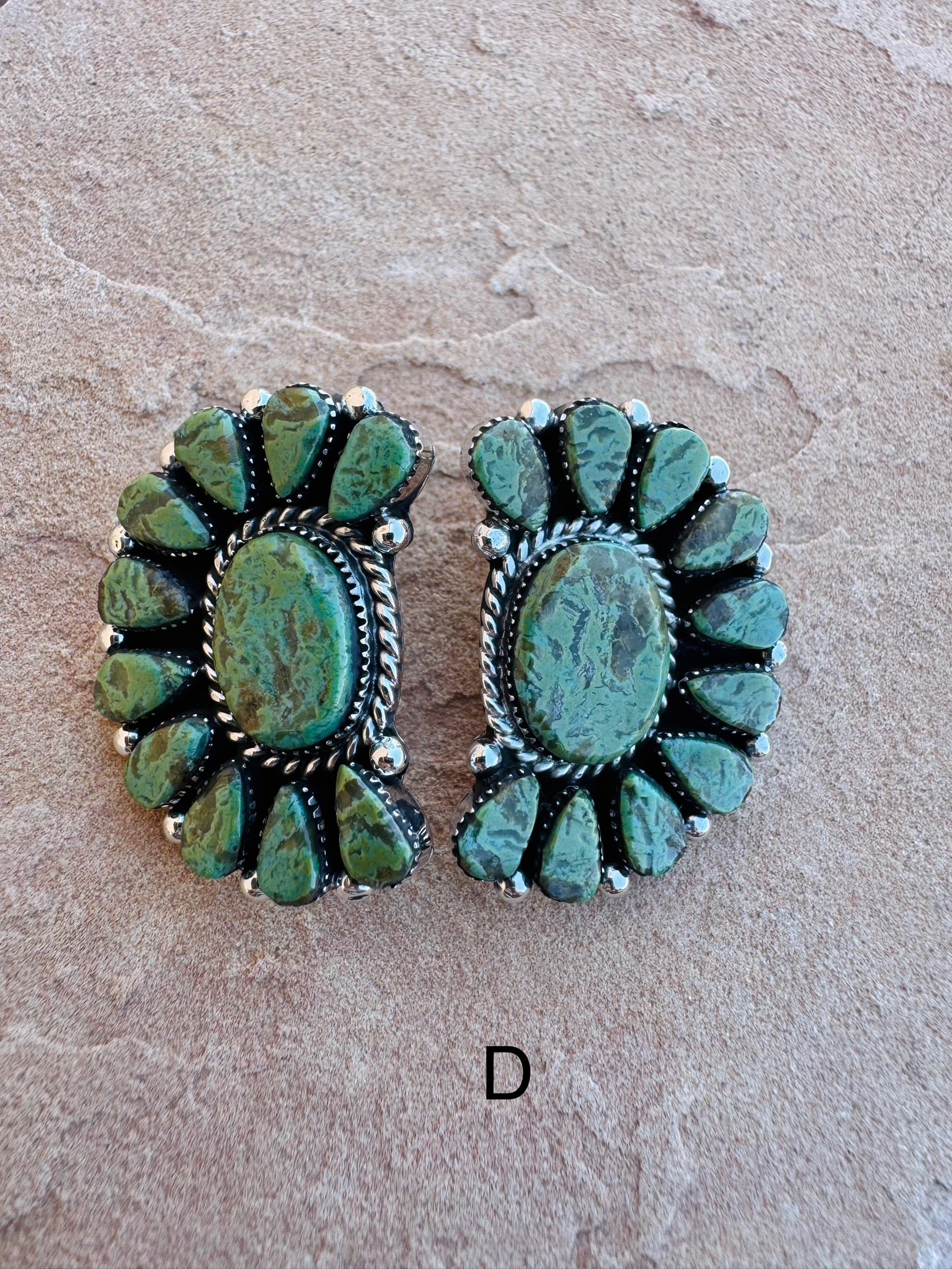 White Buffalo Cluster Earrings - Image 7