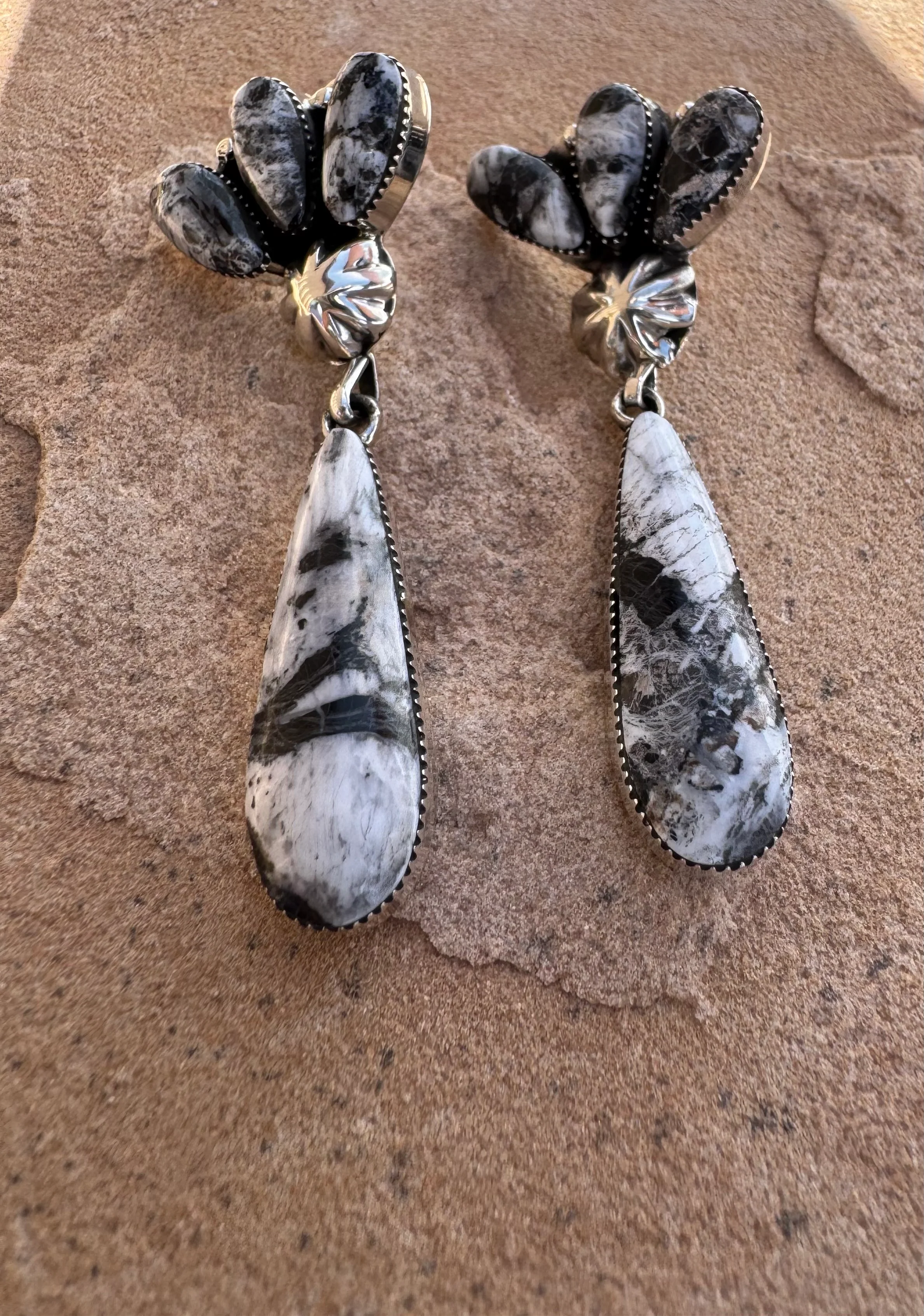 White Buffalo Drop Earring - Image 2
