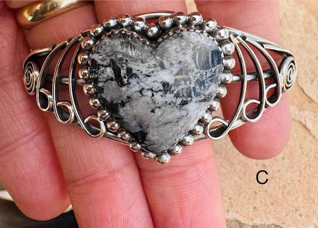 White Buffalo Heart Cuff - Image 4