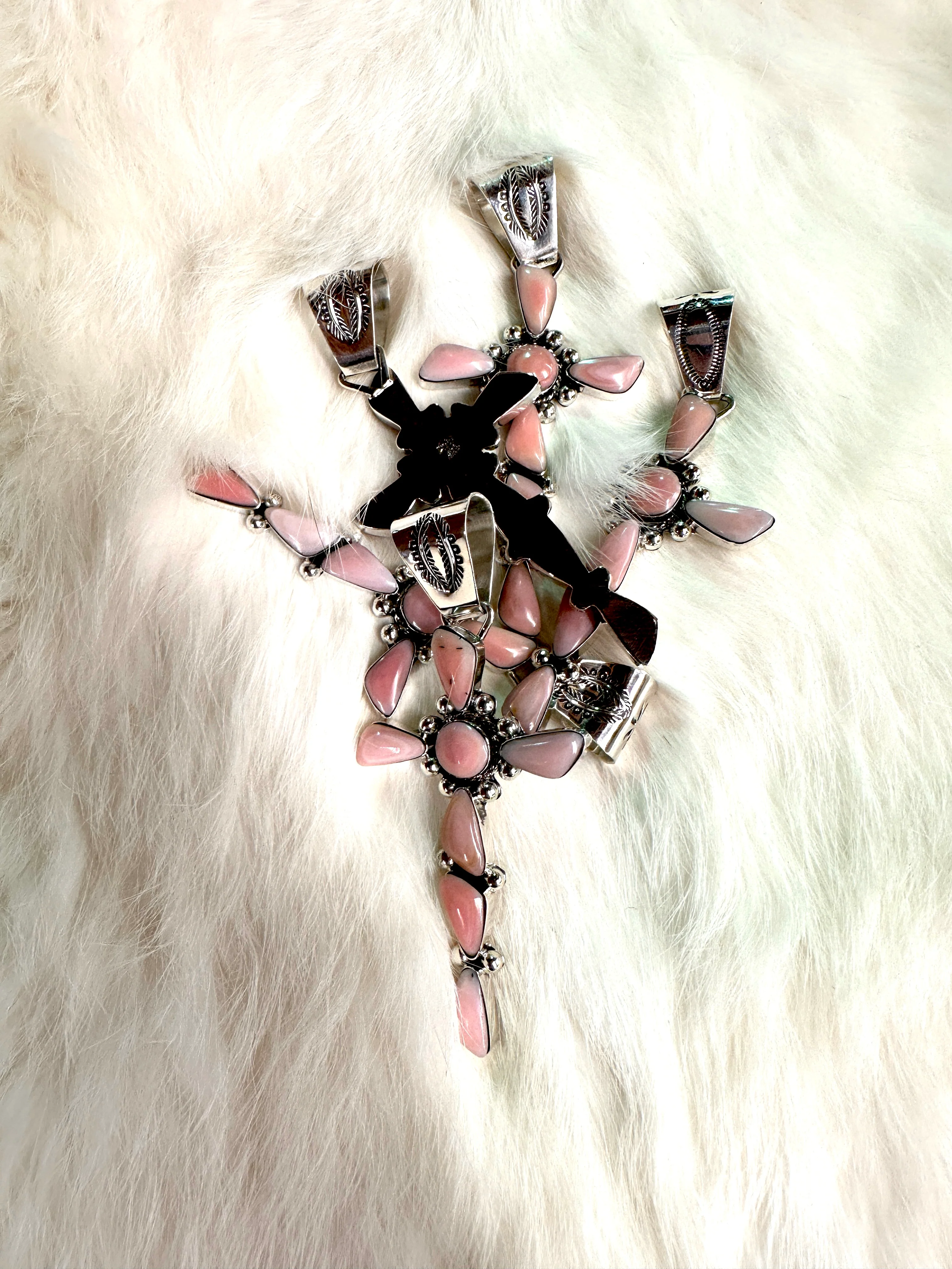 Who Knew Pink Conch Cross Pendant - Image 3