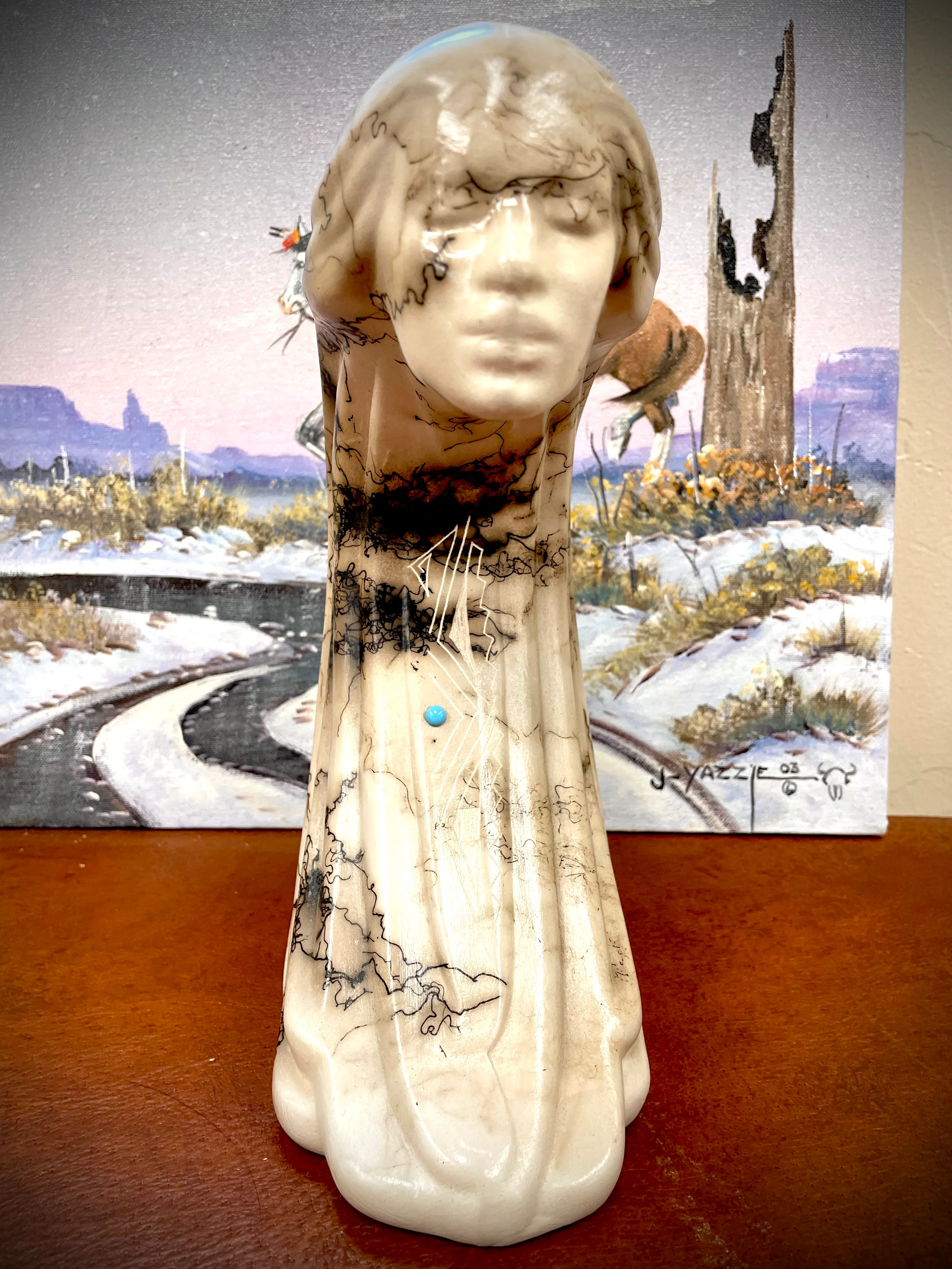 Wind Woman Horse Hair Pottery - Image 2