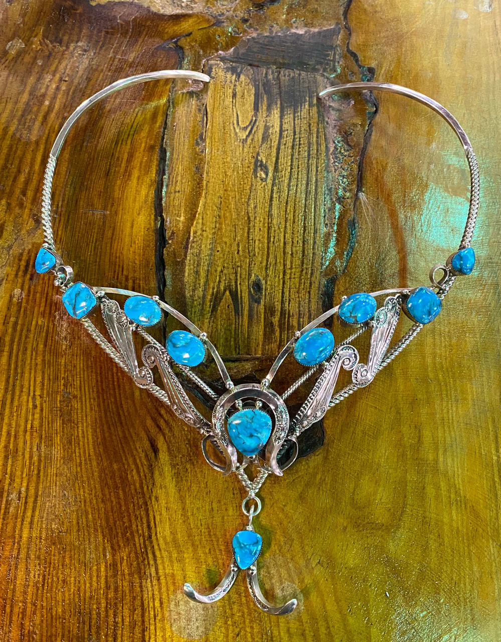 Wrap me up! Kingman Turquoise Necklace Michael Yazzie