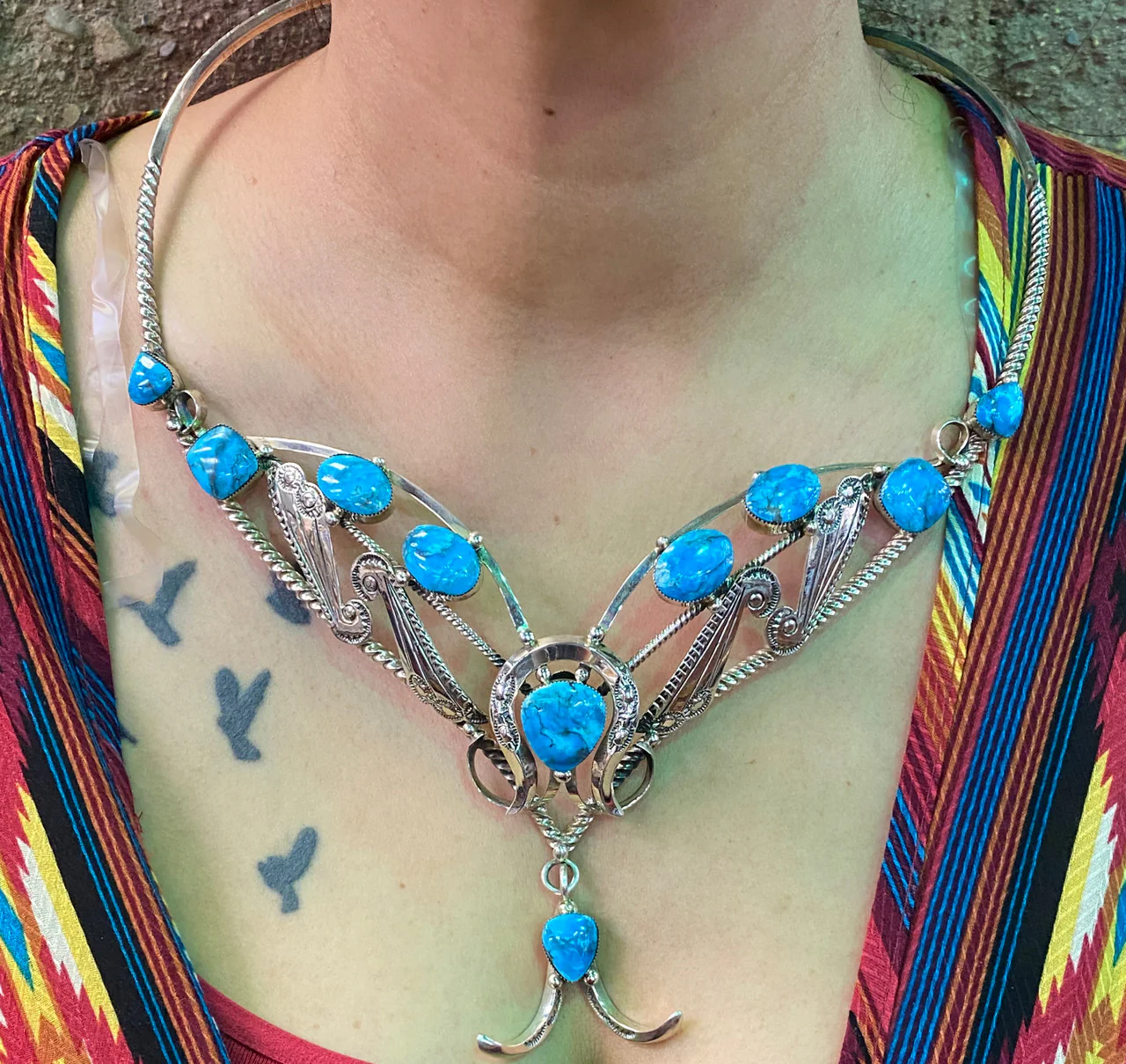 Wrap me up! Kingman Turquoise Necklace Michael Yazzie - Image 2