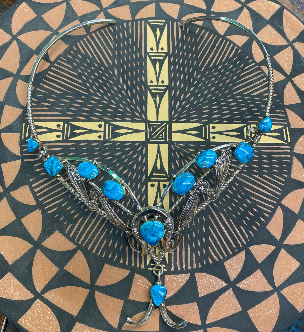 Wrap me up! Kingman Turquoise Necklace Michael Yazzie - Image 3