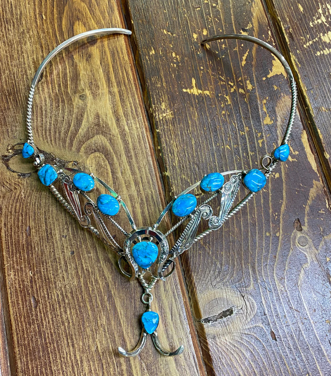 Wrap me up! Kingman Turquoise Necklace Michael Yazzie - Image 4