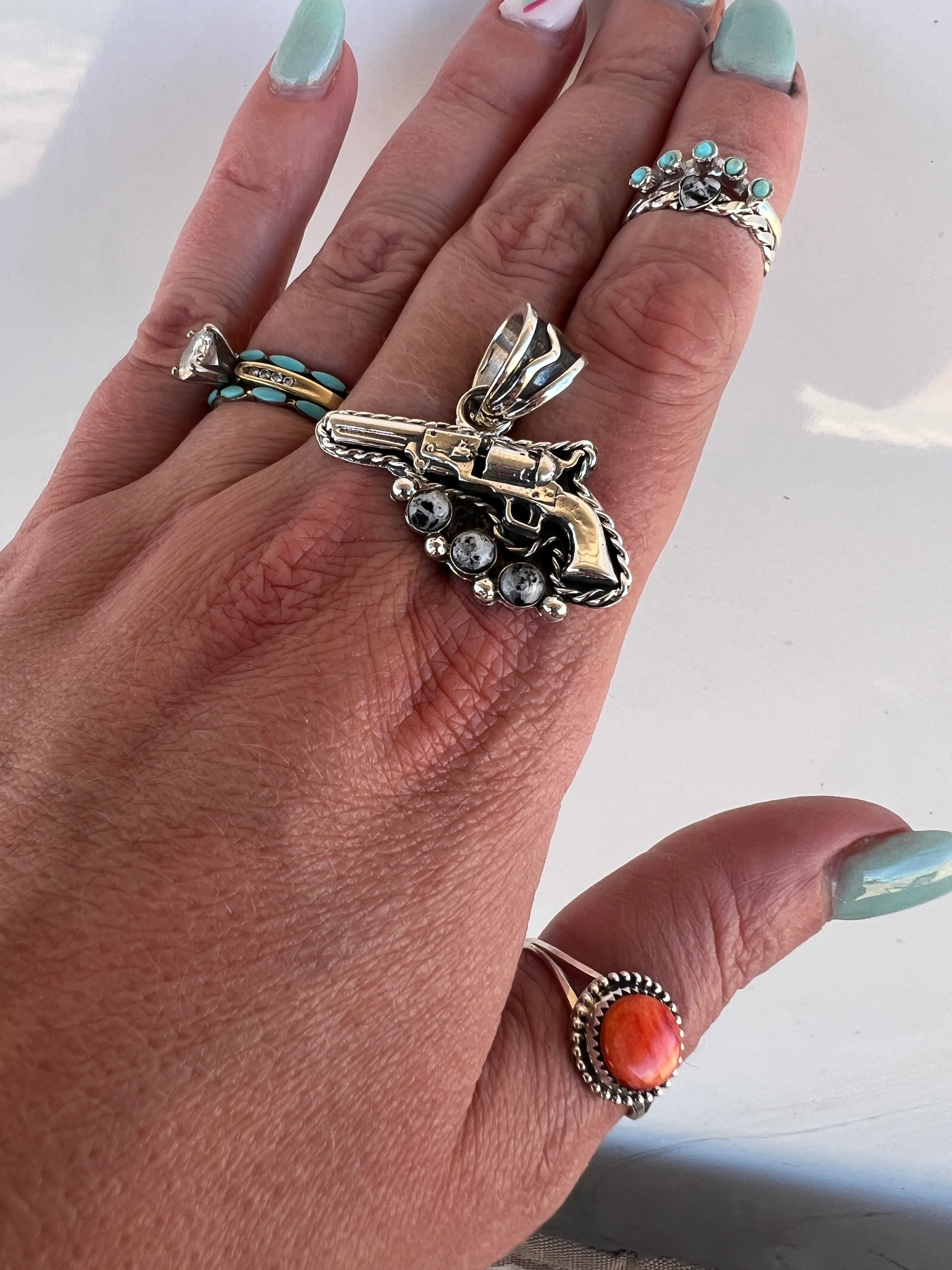 YEEYEE BANGIN' Pistol Pendant - Image 4