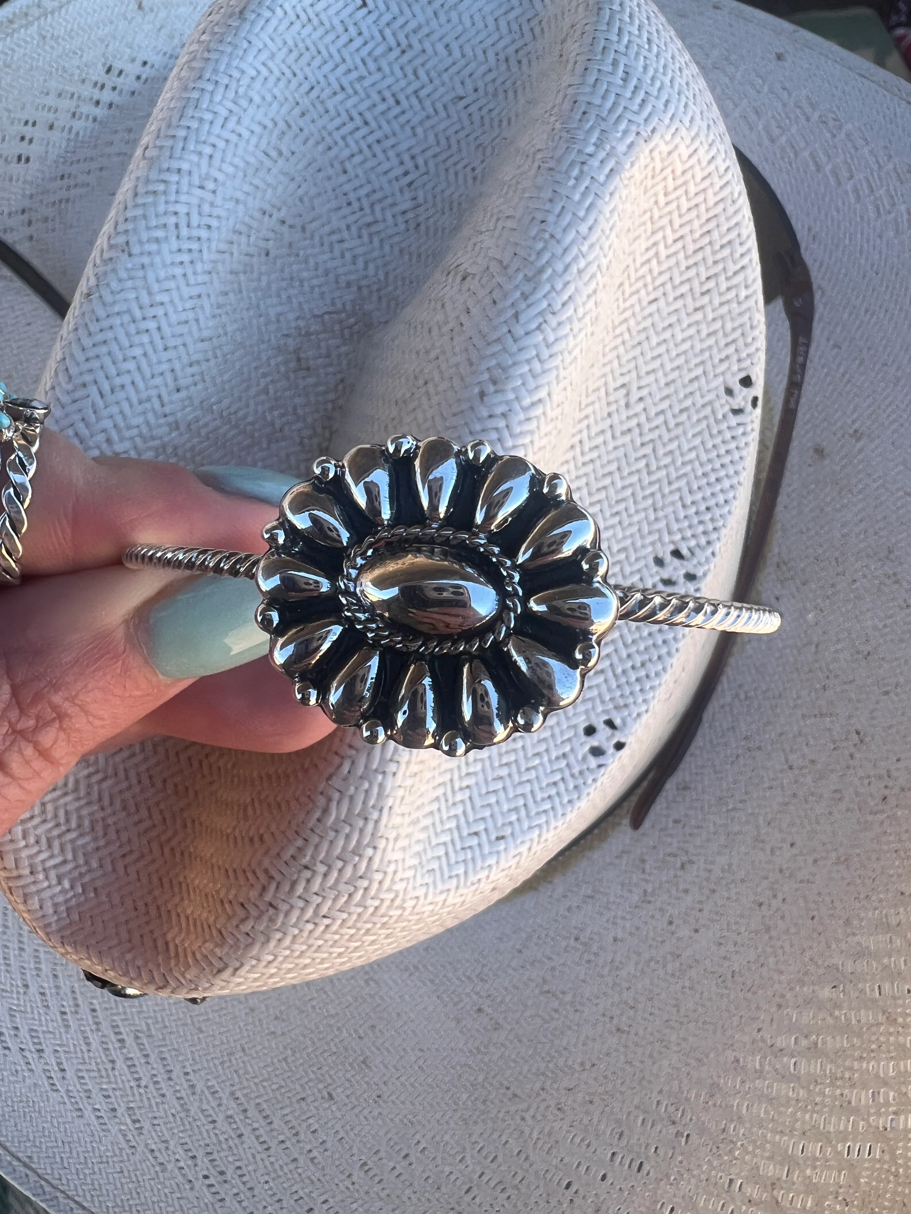 You need me! Cluster Sterling Silver Cuff - Image 2
