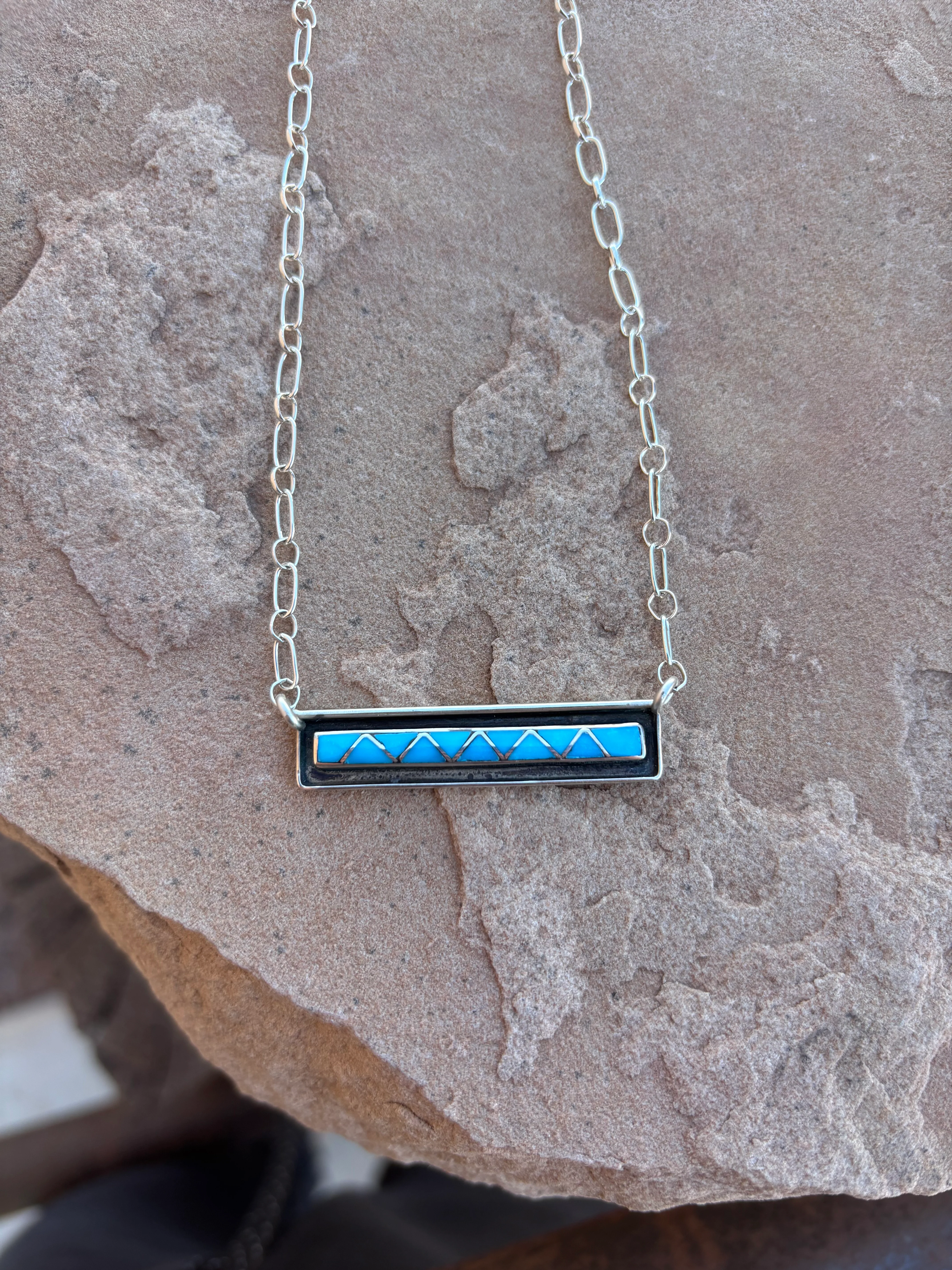 Zig Zag Bar Necklace