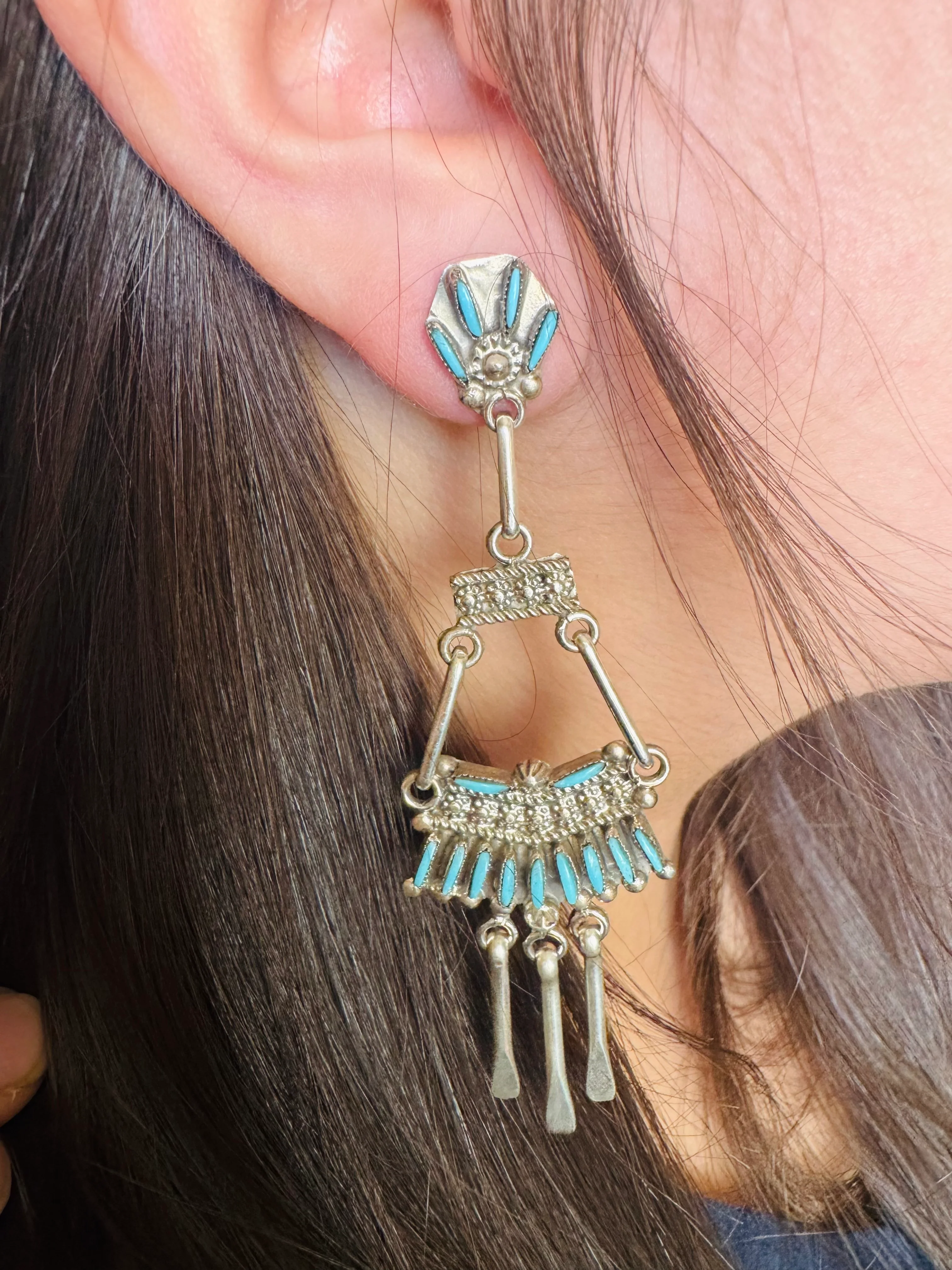 Zuni Chandelier Earrings
