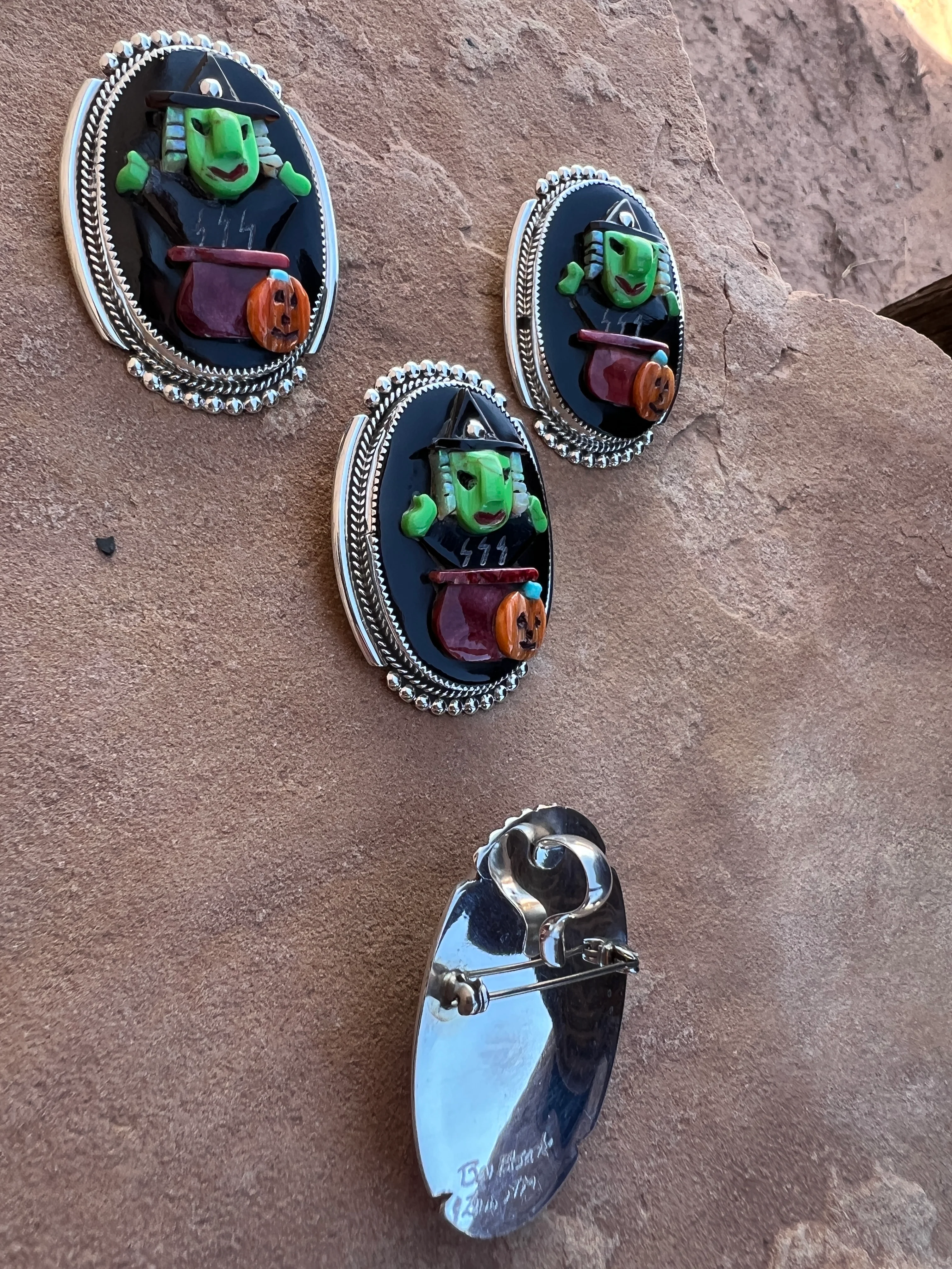 Zuni Halloween Pendants/Pins - Image 2