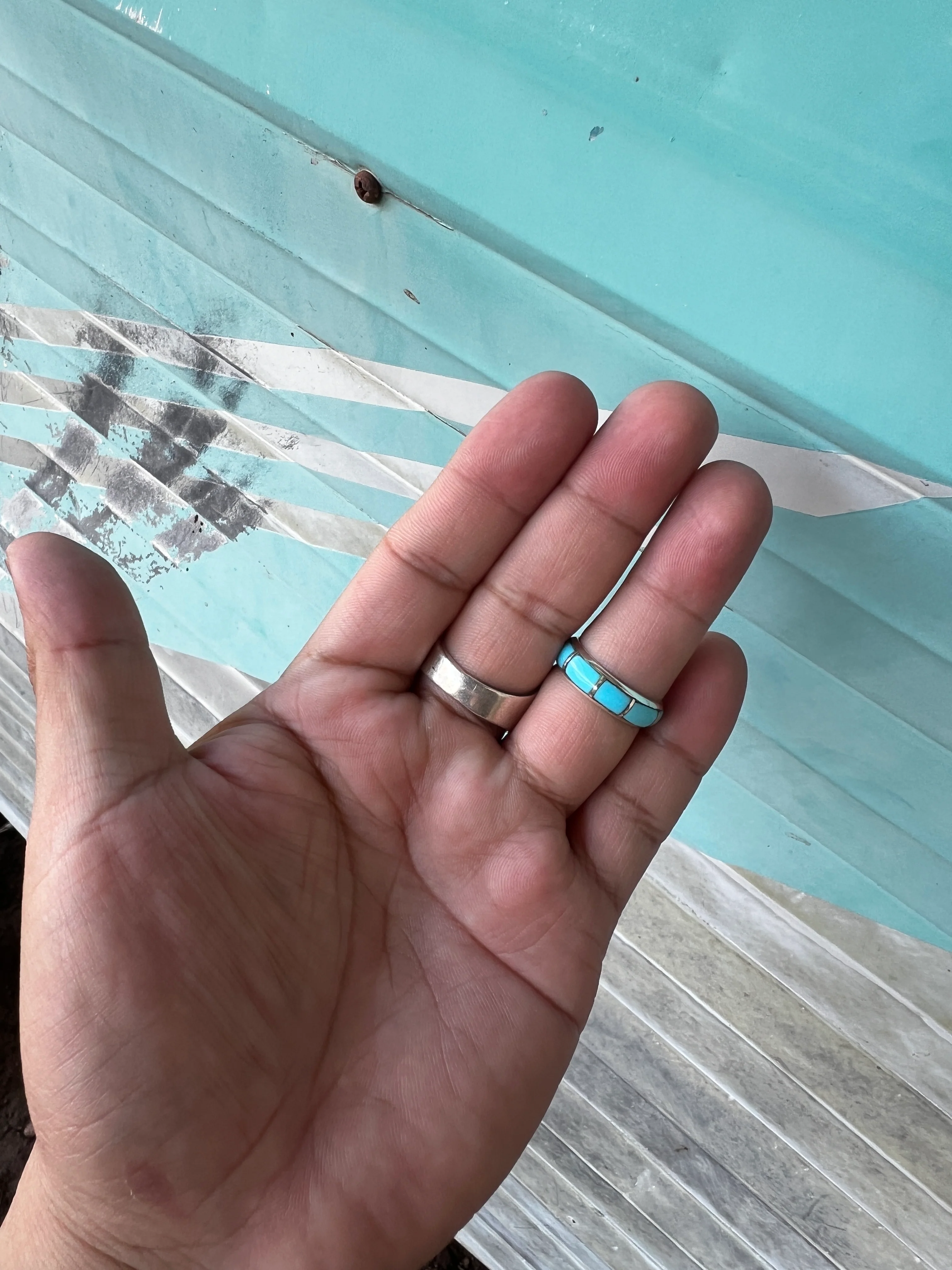 Zuni Inlay Band Ring - Image 2