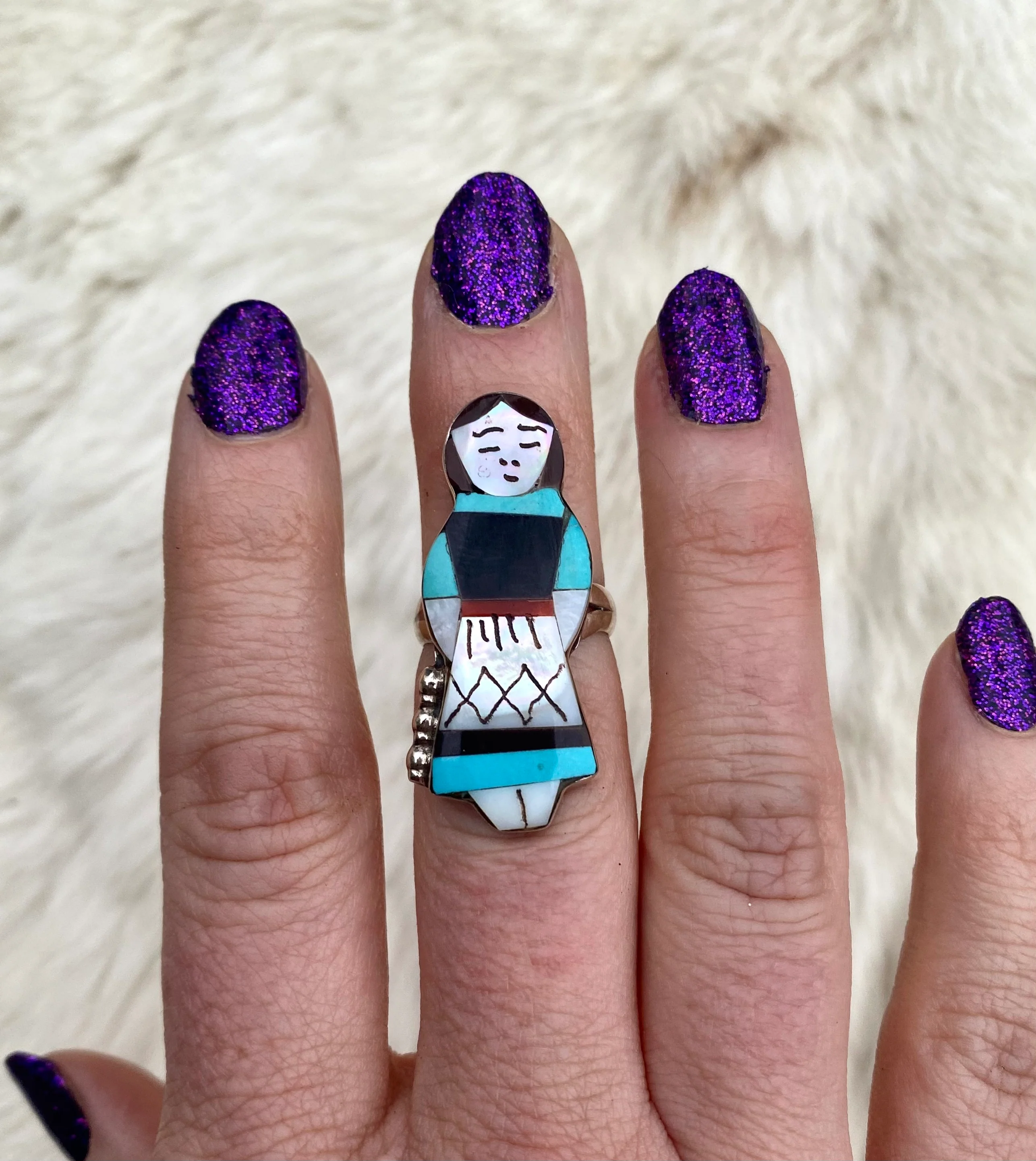 Zuni Maiden Ring From The Rogers Collection - Image 2