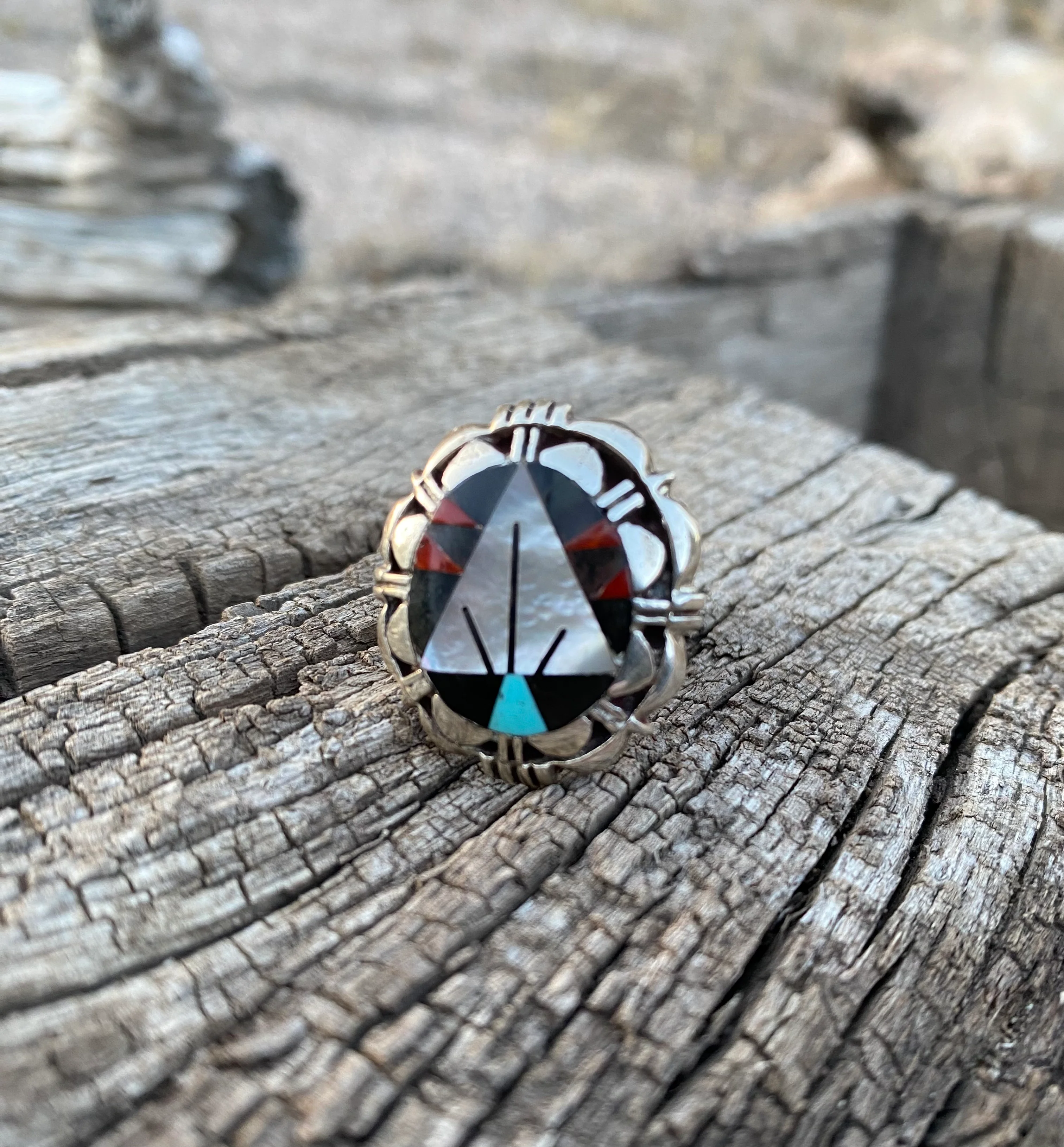 All Aligned Zuni Ring from the RogersCollection - Image 4