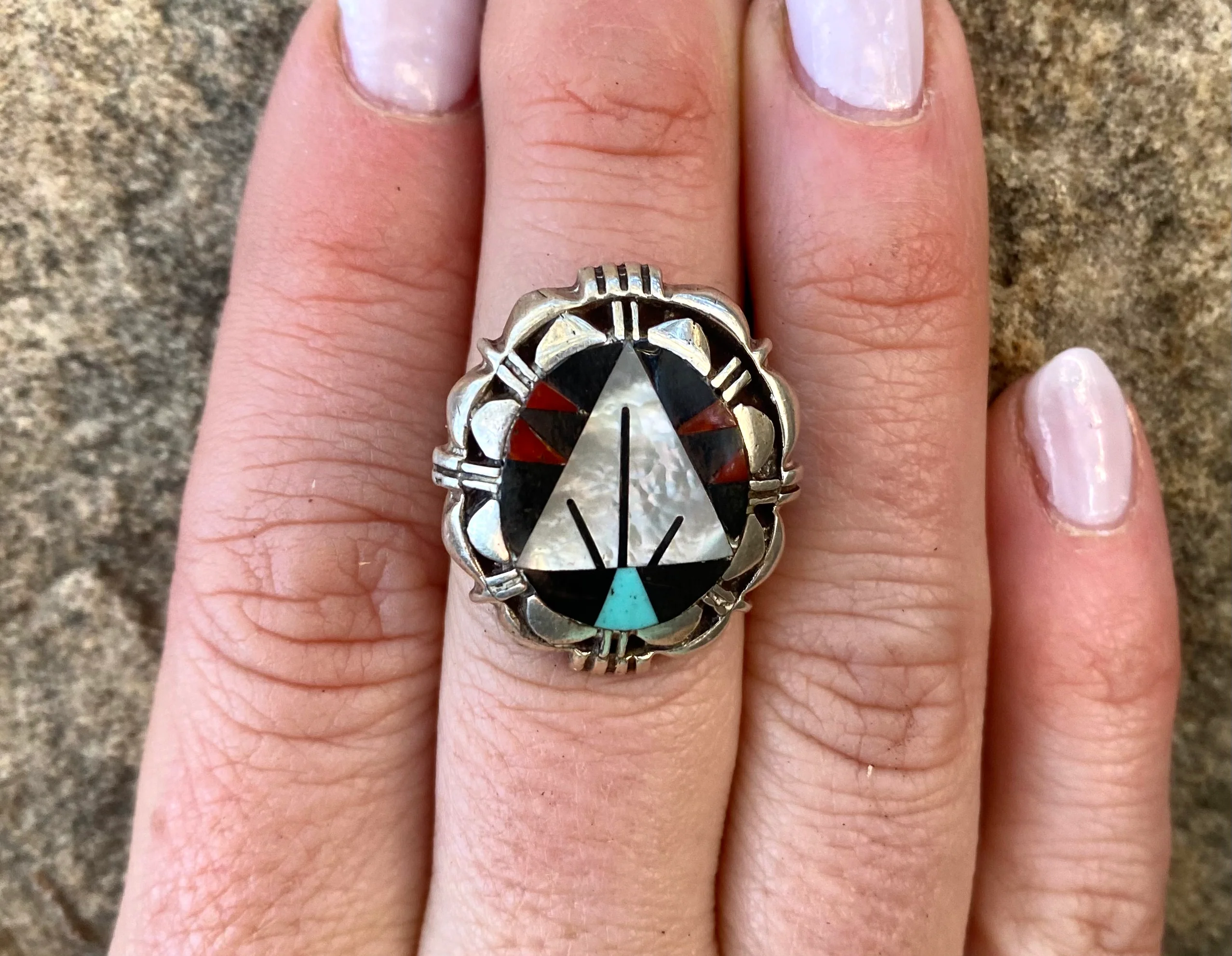 All Aligned Zuni Ring from the RogersCollection - Image 5